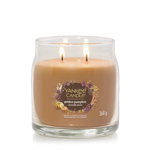 Yankee Candle® Golden Pumpkin Signature közepes üveggyertya 368 g