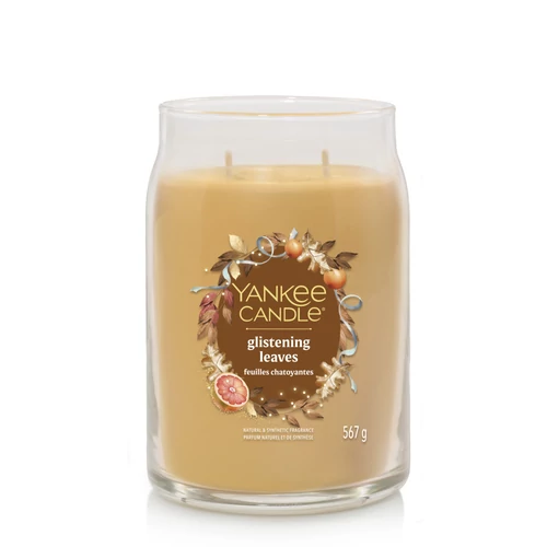 Yankee Candle® Glistening Leaves Signature nagy üveggyertya 567 g