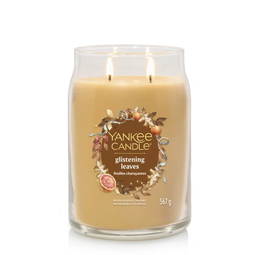 Yankee Candle® Glistening Leaves Signature nagy üveggyertya 567 g