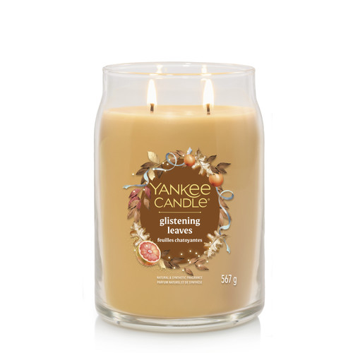 Yankee Candle® Glistening Leaves Signature nagy üveggyertya 567 g Yankee Candle® Glistening Leaves Signature nagy üveggyertya 567 g