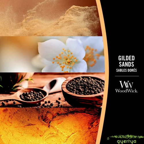 Gilded Sands nagy üveggyertya 609 g