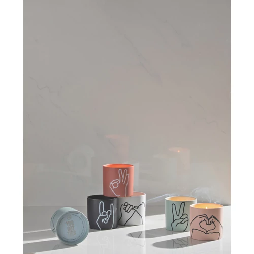 Paddywax™ Lavender & Thyme Impressions "Peace" kerámia gyertya 163 g