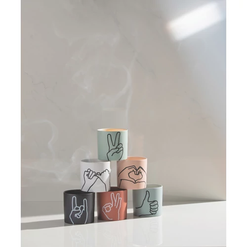 Paddywax™ Lavender & Thyme Impressions "Peace" kerámia gyertya 163 g