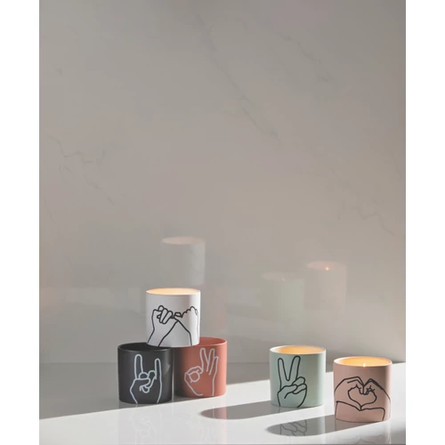 Paddywax™ Lavender & Thyme Impressions "Peace" kerámia gyertya 163 g