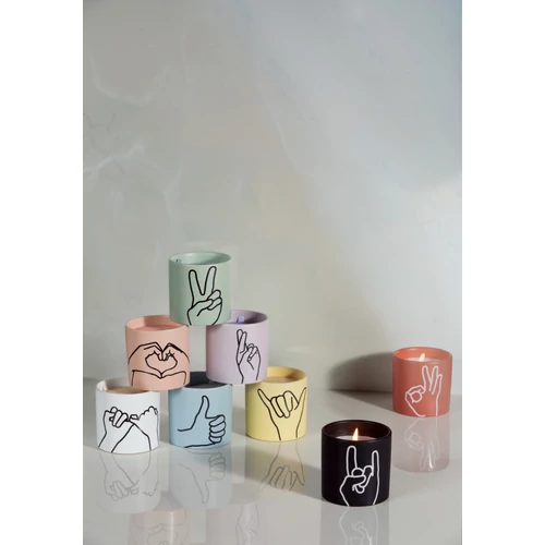 Paddywax™ Lavender & Thyme Impressions "Peace" kerámia gyertya 163 g