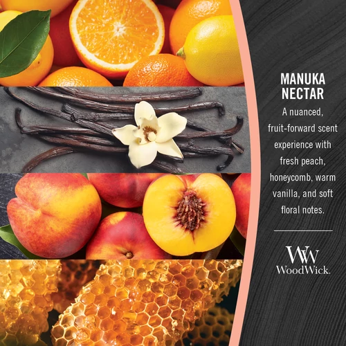 WoodWick® Manuka Nectar közepes üveggyertya 275 g