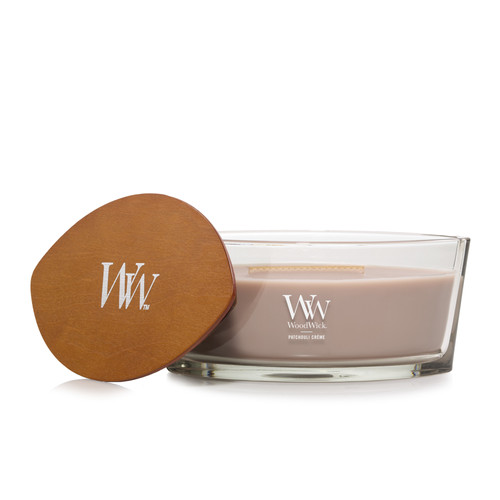WoodWick® Patchouli Créme hajógyertya 453 g WoodWick® Patchouli Créme hajógyertya 453 g