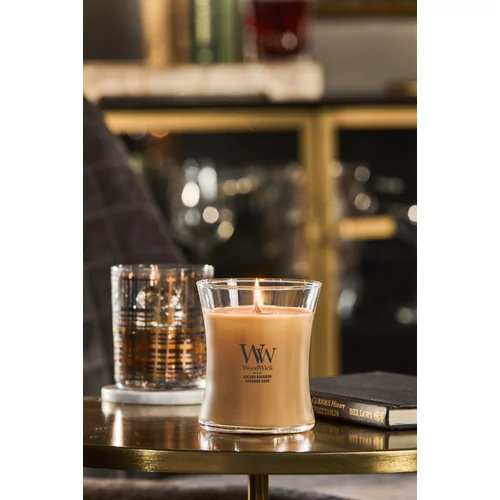 WoodWick® Golden Bourbon közepes üveggyertya 275 g