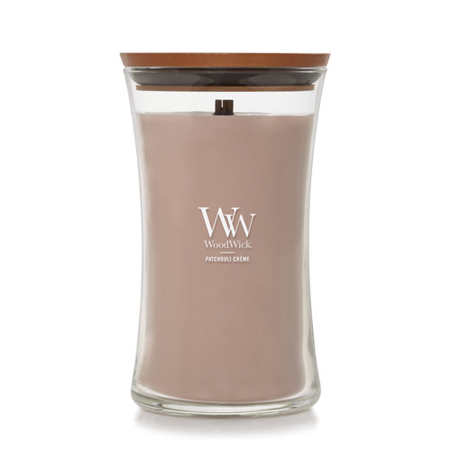 WoodWick® Patchouli Créme nagy üveggyertya 609 g