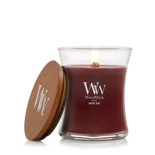 WoodWick® Rouge Oud közepes üveggyertya 275 g