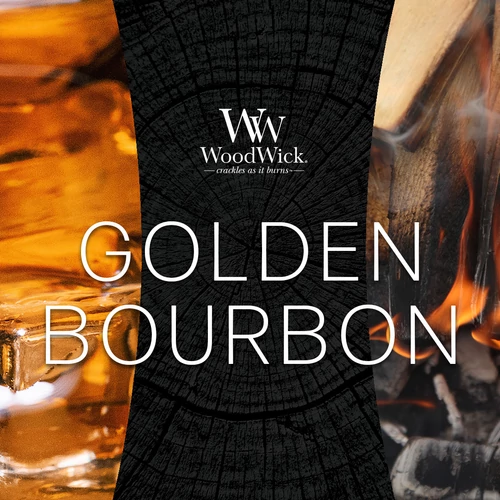 WoodWick® Golden Bourbon nagy üveggyertya 609 g