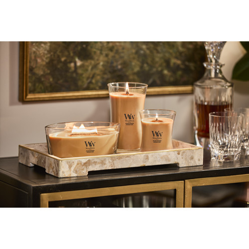 WoodWick® Golden Bourbon közepes üveggyertya 275 g
