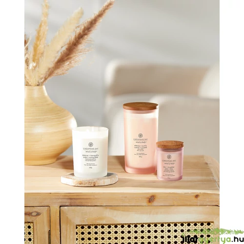 peace + tranquility (cashmere jasmine) közepes üveggyertya 250 g