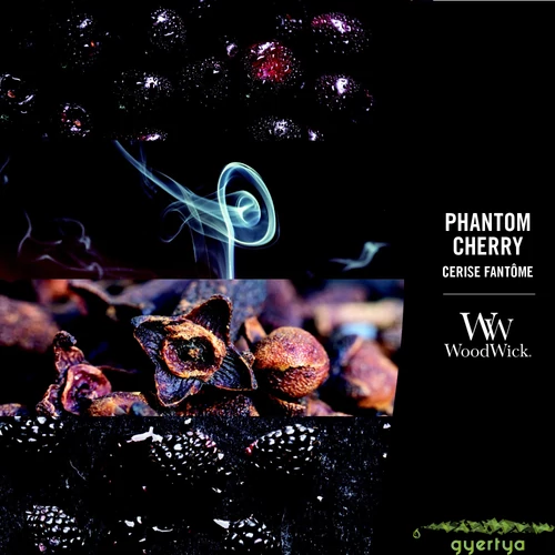 Phantom Cherry nagy üveggyertya 609 g