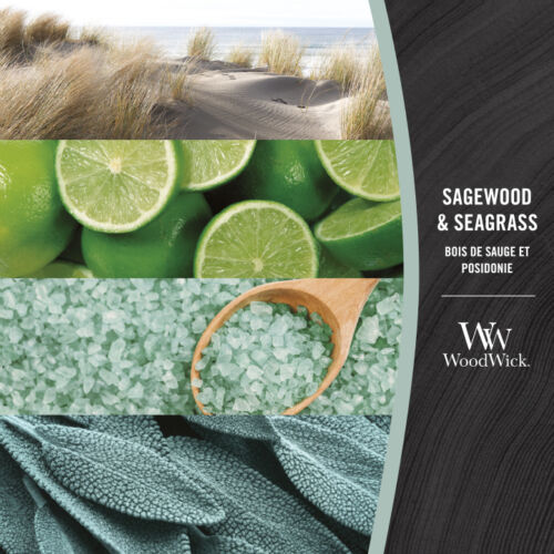 Sagewood & Seagrass nagy üveggyertya