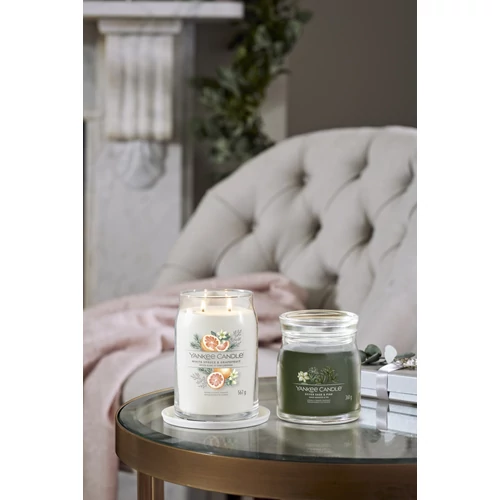 Yankee Candle® White Spruce & Grapefruit Signature nagy üveggyertya 567 g